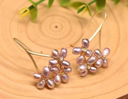 GLSEEVO Original Freshwater Pearl Earrings, Handmade Gift